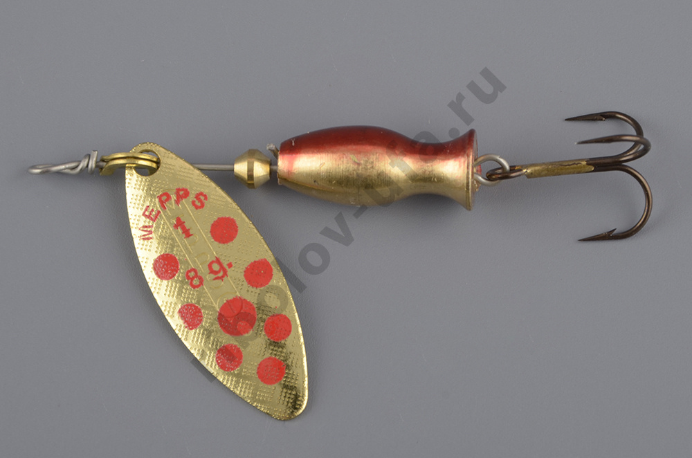 Блесна Mepps Aglia Heavy Long № 1, золото/красный (8гр)