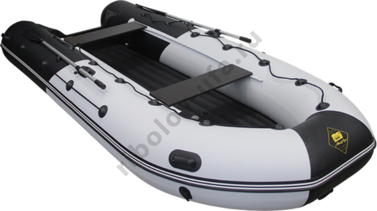 Лодка Ривьера 4000 НДНД гидролыжа комби светло-серый/черный