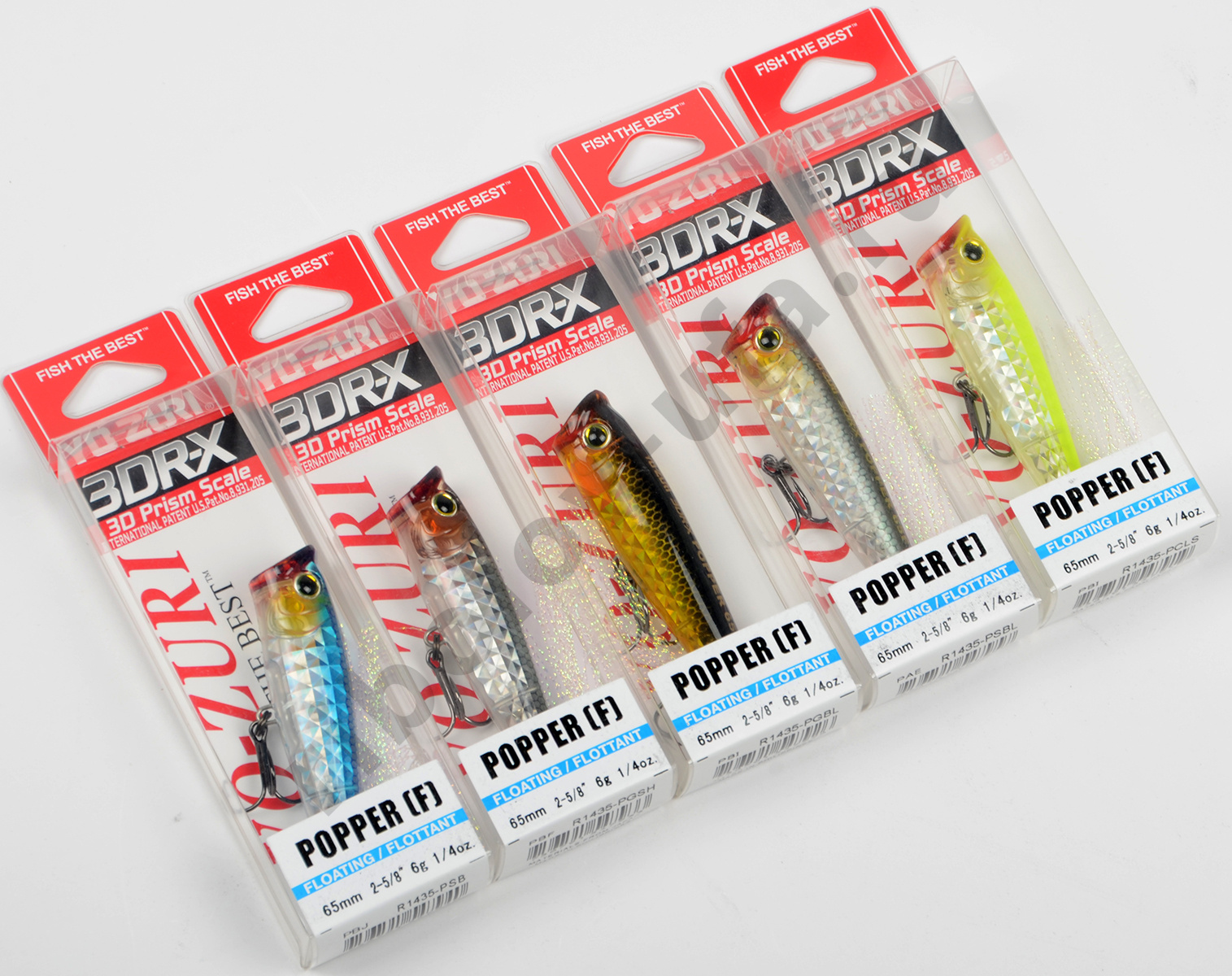 Воблер Yo-Zuri  R1435 3DR-X Popper 65мм 6гр, цв. PCLS