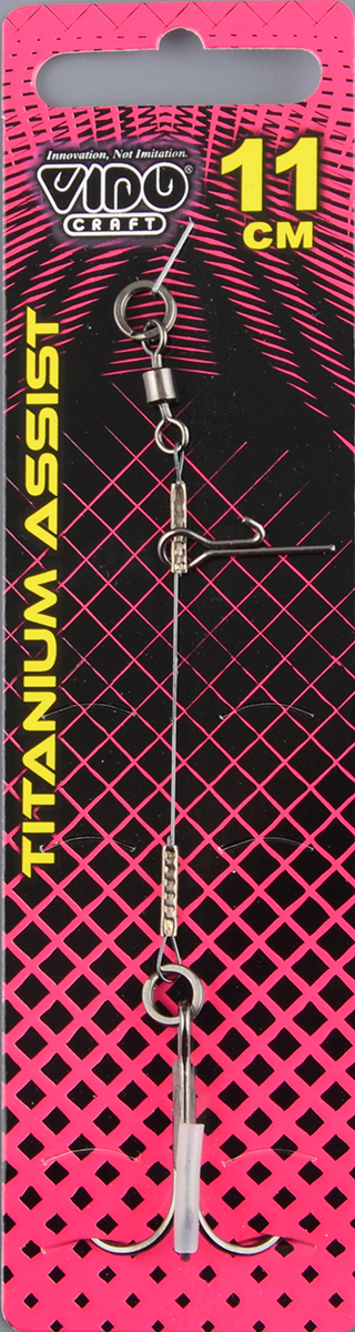 Титановый ассист с тройником Vido дл.11см