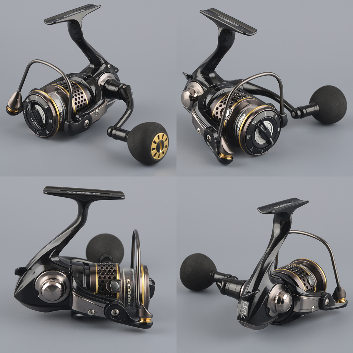 Катушка безынерц. Ecooda Zeno 2000 (10BB+1RB, 5.1:1, 207g, 0.20-200m)