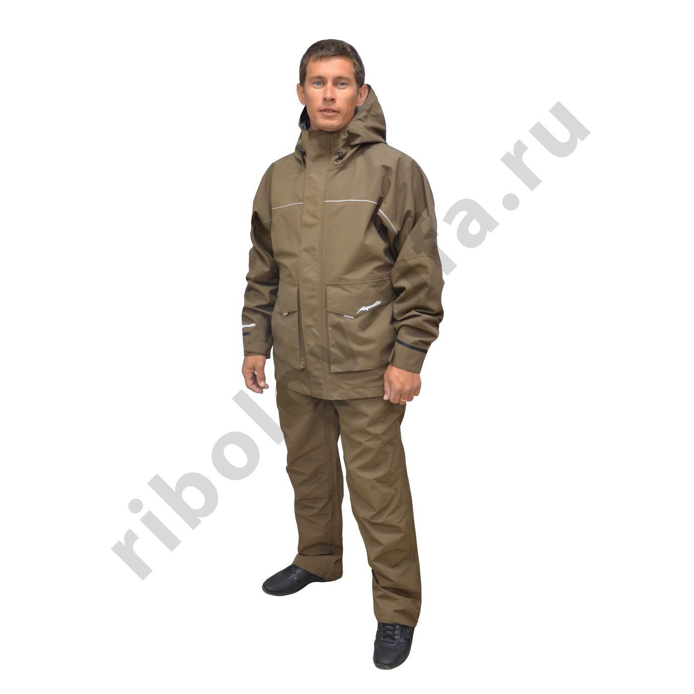 Костюм Aquatic демисезонный К-15Ф от дождя (цв. falcon, тк. мембрана 12000/10000) р. 48-50