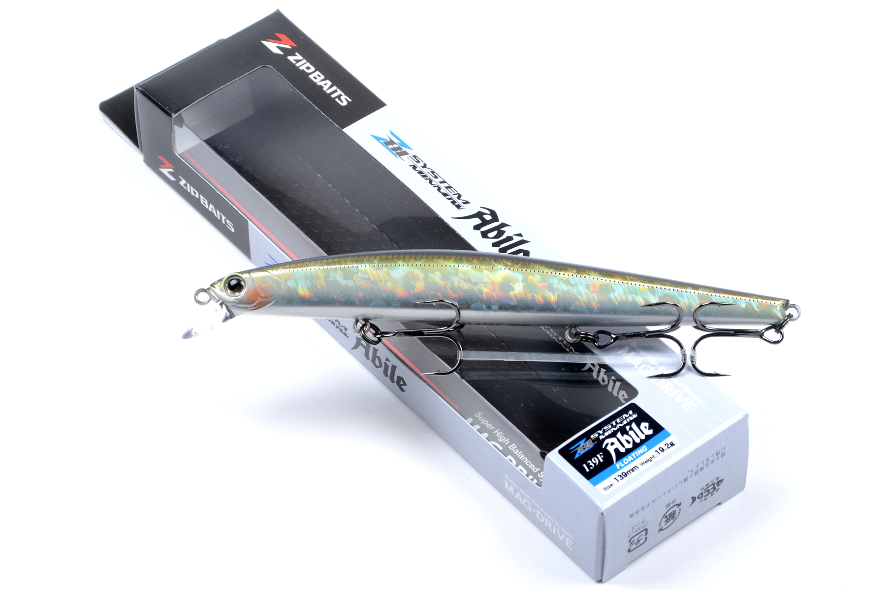 Воблер Zipbaits ZBL System minnow 139F Abile, 139 мм, 19,2 гр., плав., 0,3-0,5 м, 300 Funa