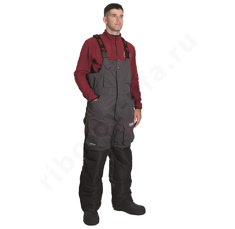 Костюм зимний Alaskan Dakota 2.0 (куртка+полукомбинезон) красный/серый/черный р. L (РР)