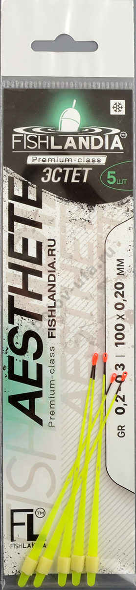 Сторожок Fishlandia лавсановый Эстет Лимон 100*0,20мм 0,2-0,3гр
