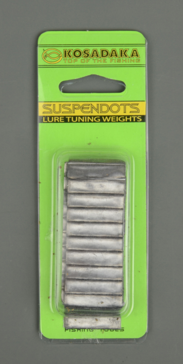 Свинцовые наклейки Kosadaka для воблеров (полоски Suspendots)