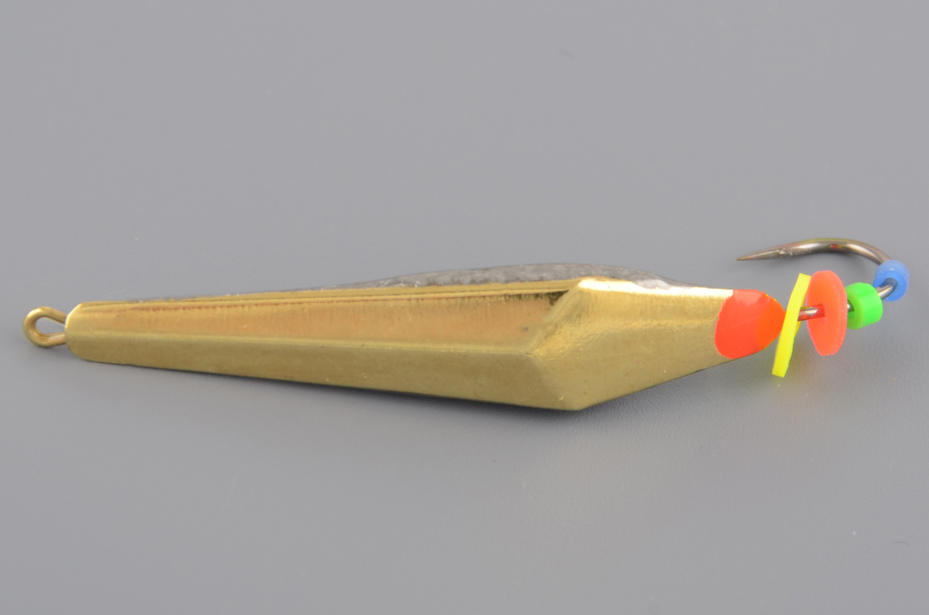 Блесна зимняя Пирс Мастер Сказка-Демон 4,2гр Латунь с крылом рыбий глаз