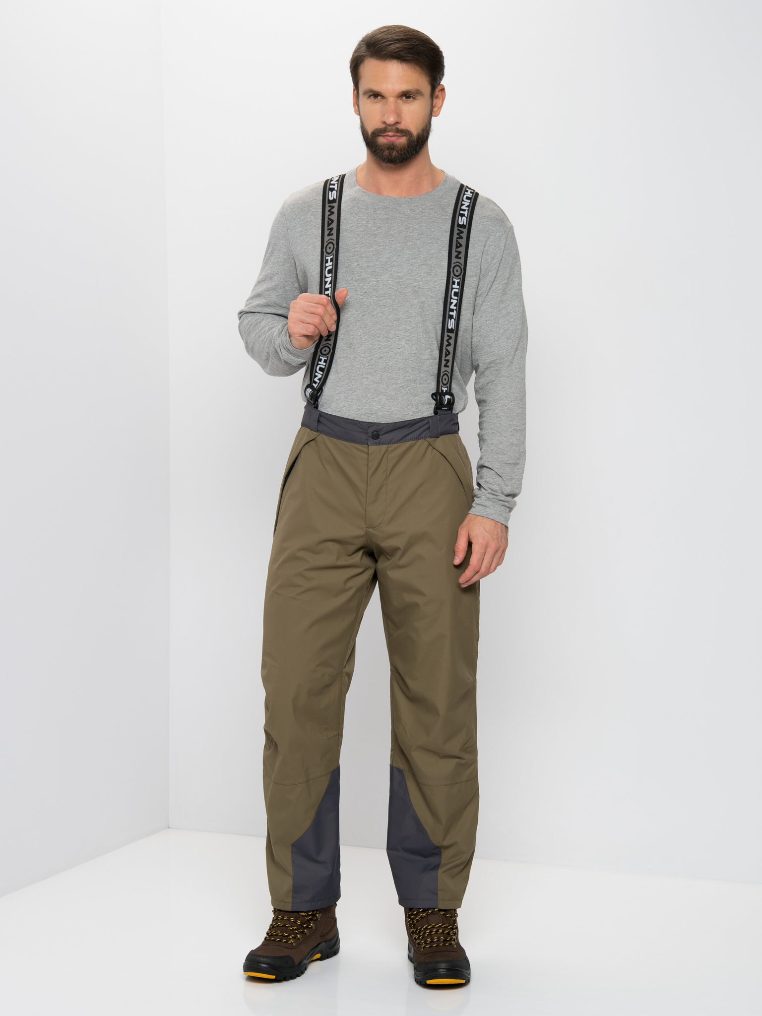 Костюм демис. Huntsman Орегон цв.Хаки/Серый тк.Breathable р.52-54 рост 182-188 (РР)