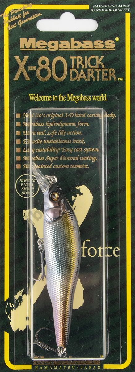 Воблер Megabass X-80 Trick Darter 10.5гр, 1.5м (m cosmic shad)
