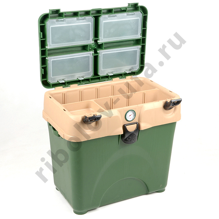Ящик зимний Aelita A-Box зелено-бежевый с термометром