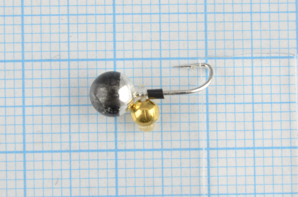 Мормышка литая Marlins Шар 5мм (0,69гр) бусина золото-серебро 7000-322