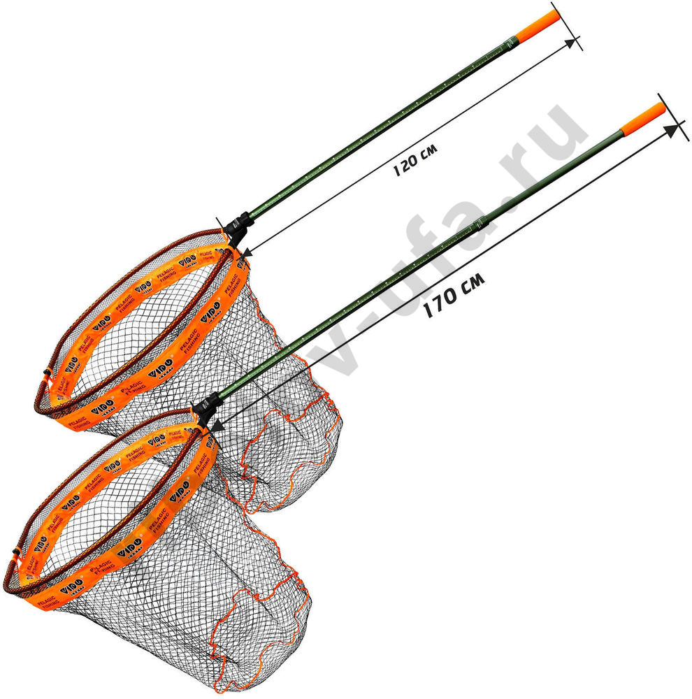 Подсак Vido Craft Floating Net Pro 60x70, яч. 20х20, телескоп. ручка