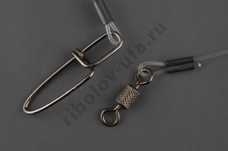 Набор поводков Lucky John Series флюорокарбон оснащенный вертлюгом и застежкой (22 кг - 25 см)