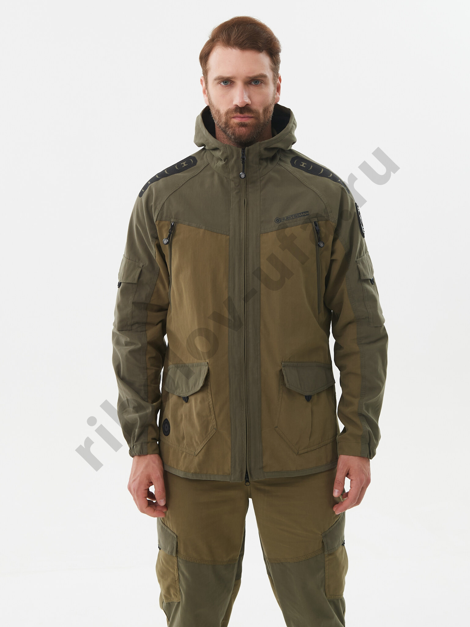 Костюм летний Горка-Люкс ткань Ravena Peach Wash цвет Хаки (Размер: 44-46, Рост: 182-188)