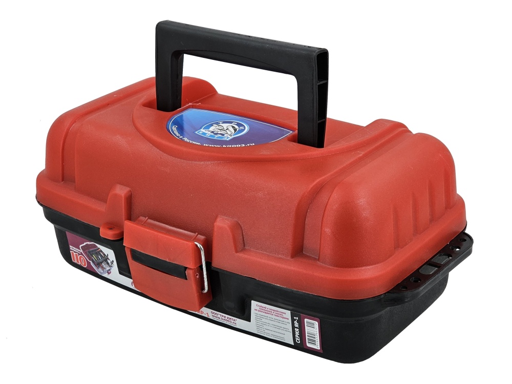 Ящик рыболовный Три Кита ЯР-1(360*190*150) 1 лоток Черно-Красный