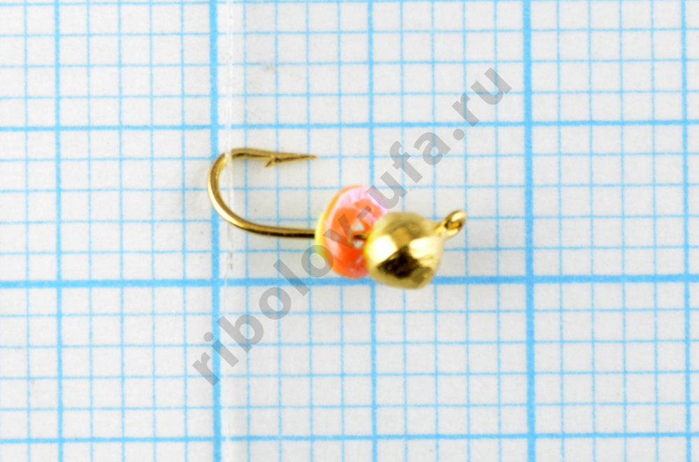 Мормышка Wormix точеная вольфрамовая Дробь d=2,5 гальваника золото 0,2гр арт. 8481