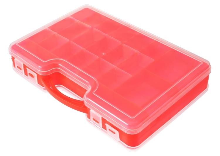 Кейс КД-1 двухсторонний с ручкой Красный (290*210*60) Три Кита