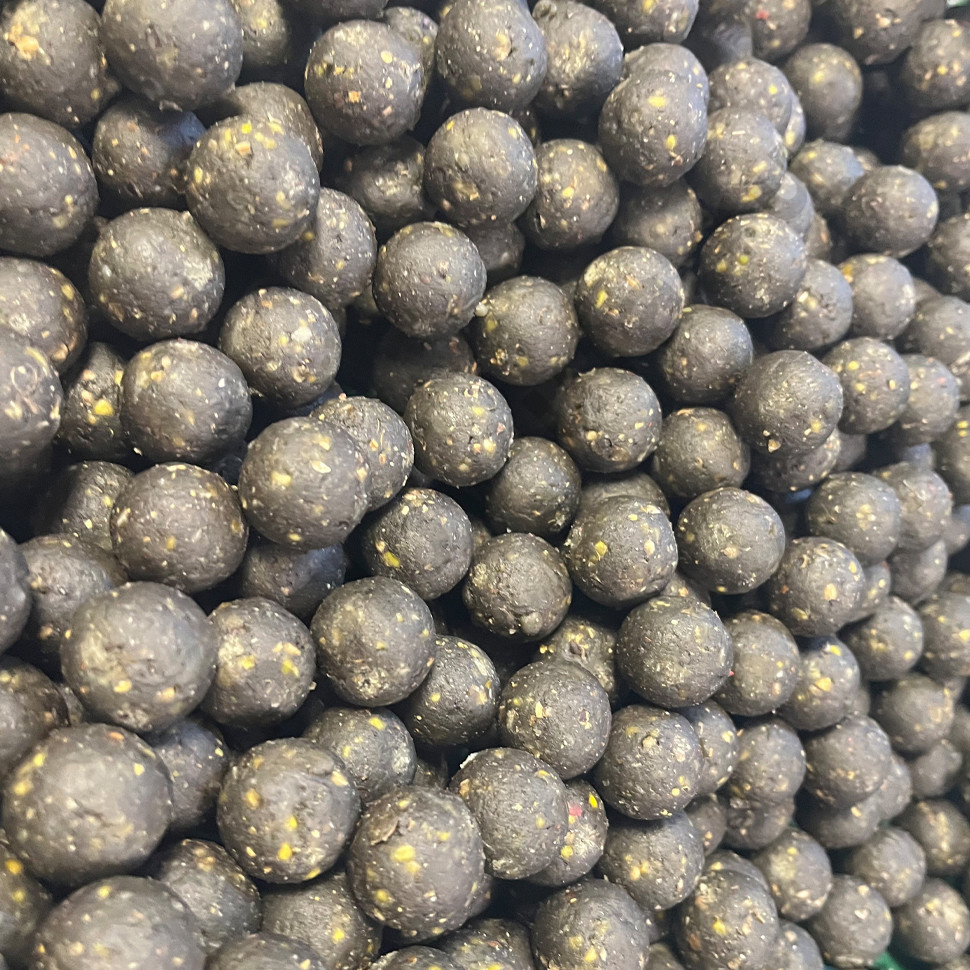 Бойлы GBS Baits Carp вареные прикормочные 20мм 1кг (пакет) Green Lipped Mussel Зеленогубая Мидия