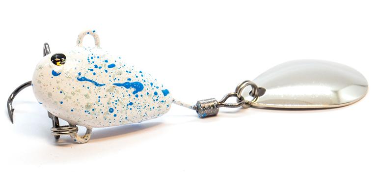 Тейл-спиннер UF Studio Hurricane 18гр. 30мм. кр. тройник №6, цв. White