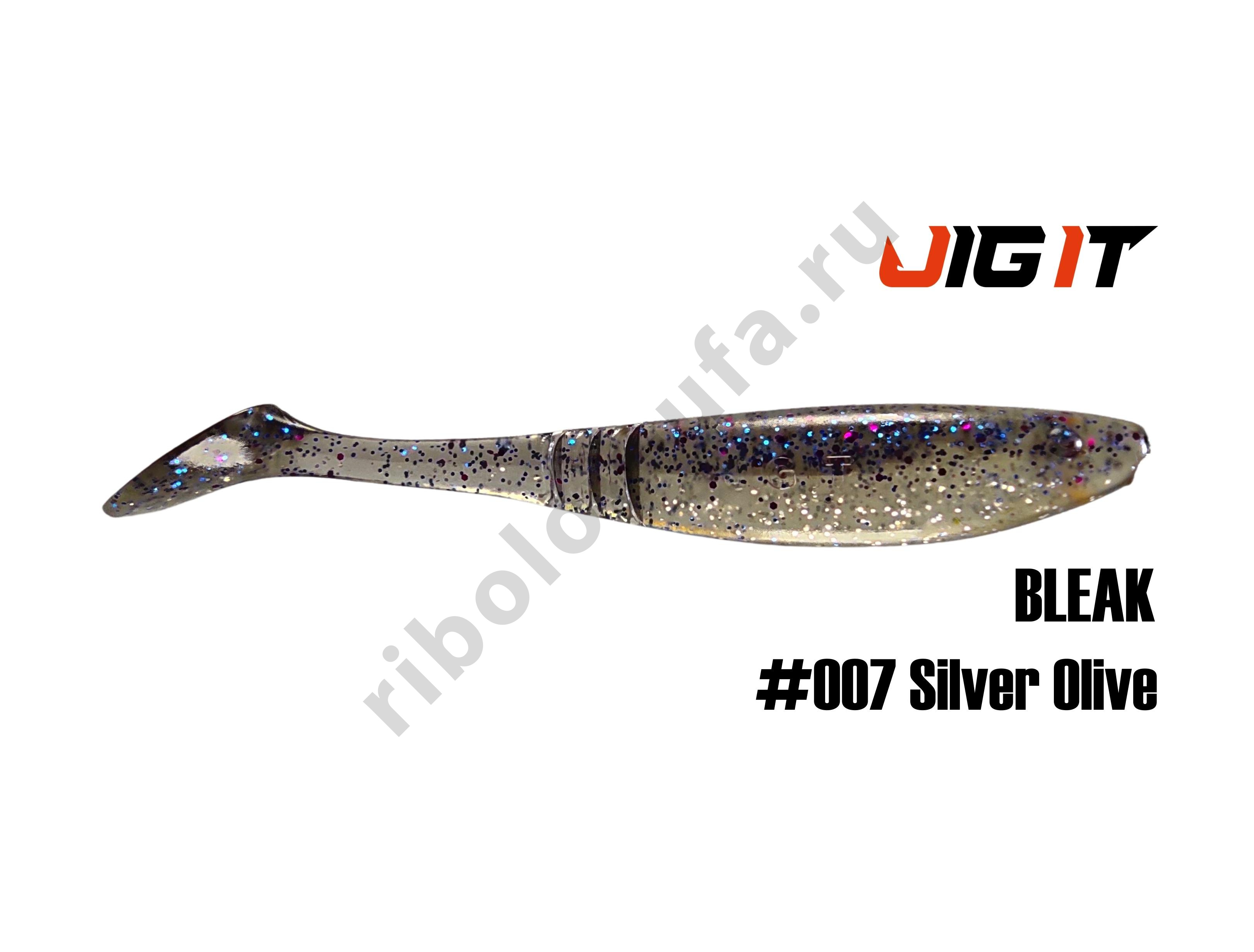 Силиконовая приманка Jig It Bleak 4in, 10см 6гр цв. 007 чеснок (6шт/уп)