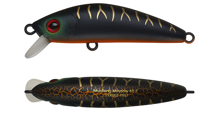Воблер Strike Pro Mustang Minnow 60 плав.,5.8гр.(0.3-0.7м) кр.VMC  MG-002A#A208S