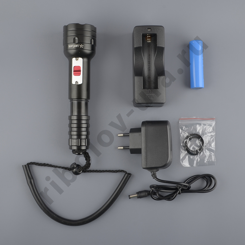 Фонарь подводный Sargan Конюк 800 люмен, алюминиевый корпус, аккумуляторный