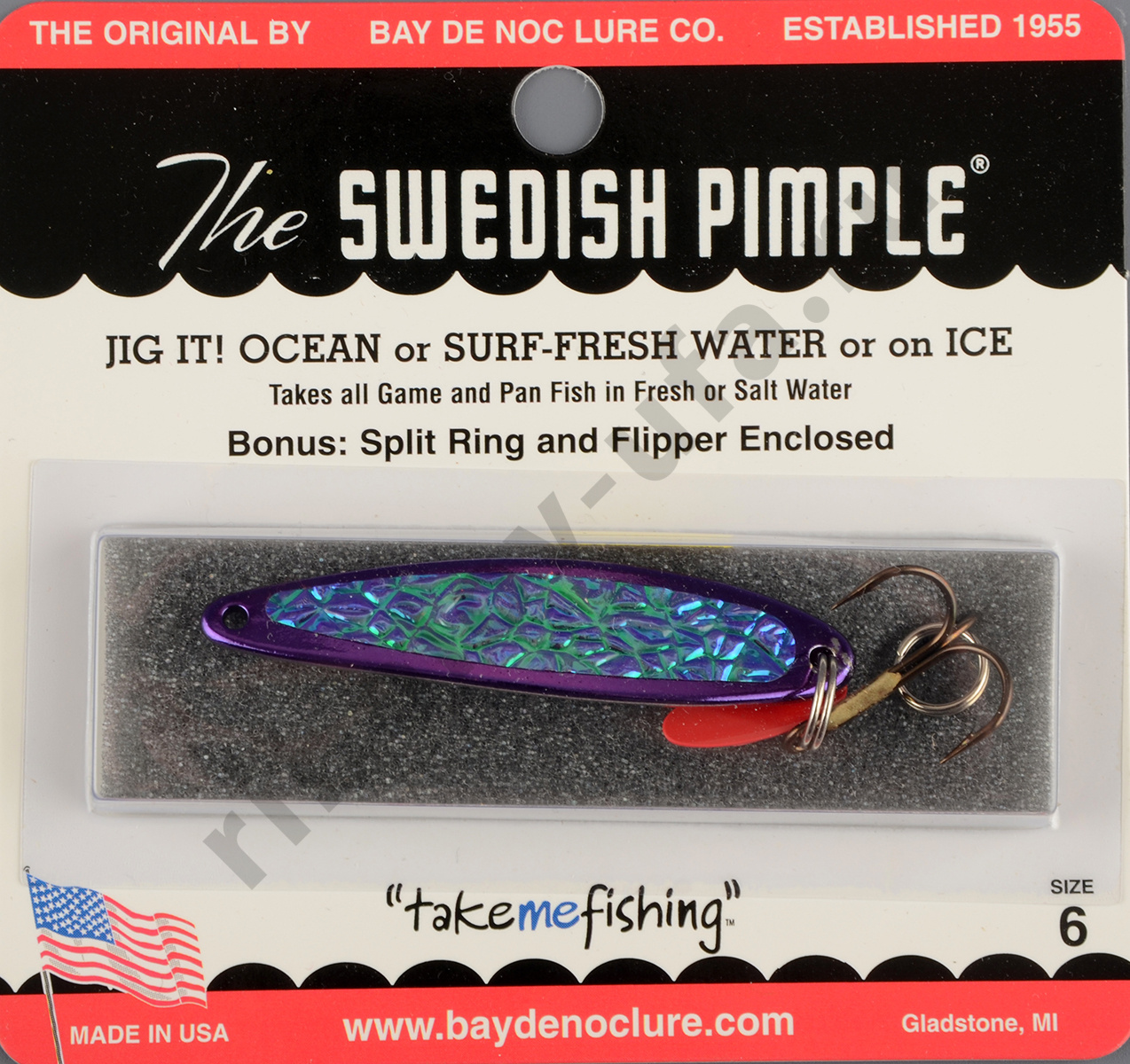 Блесна Swedish Pimple Ice №6 Purple Ice