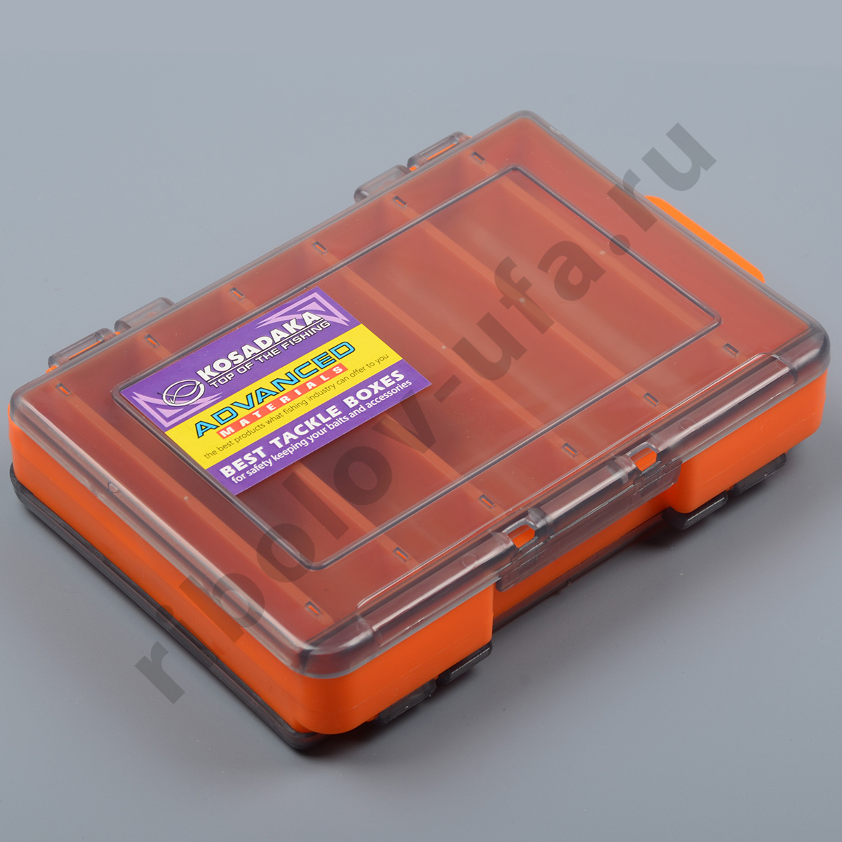 Коробка Kosadaka 14*10.5*3см для воблеров, двухсторонняя, оранжевая TB-S31E-OR