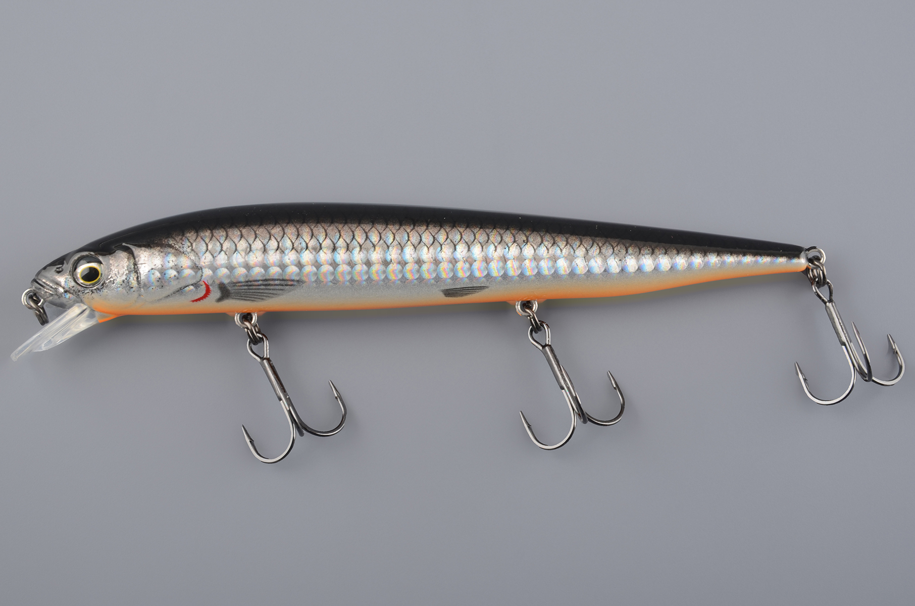 Воблер Savage Gear 3D Smelt Twitch N Roll 14 # Black Silver Orange 