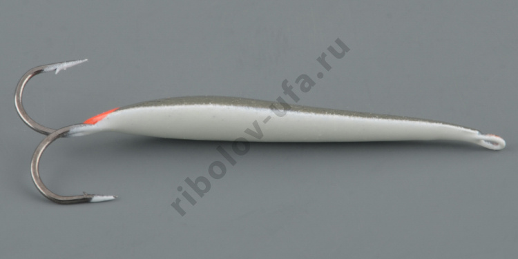 Блесна зимняя Пирс Окуневая большая 3,5 гр., нейзильбер+СН, с 2-мя крючками