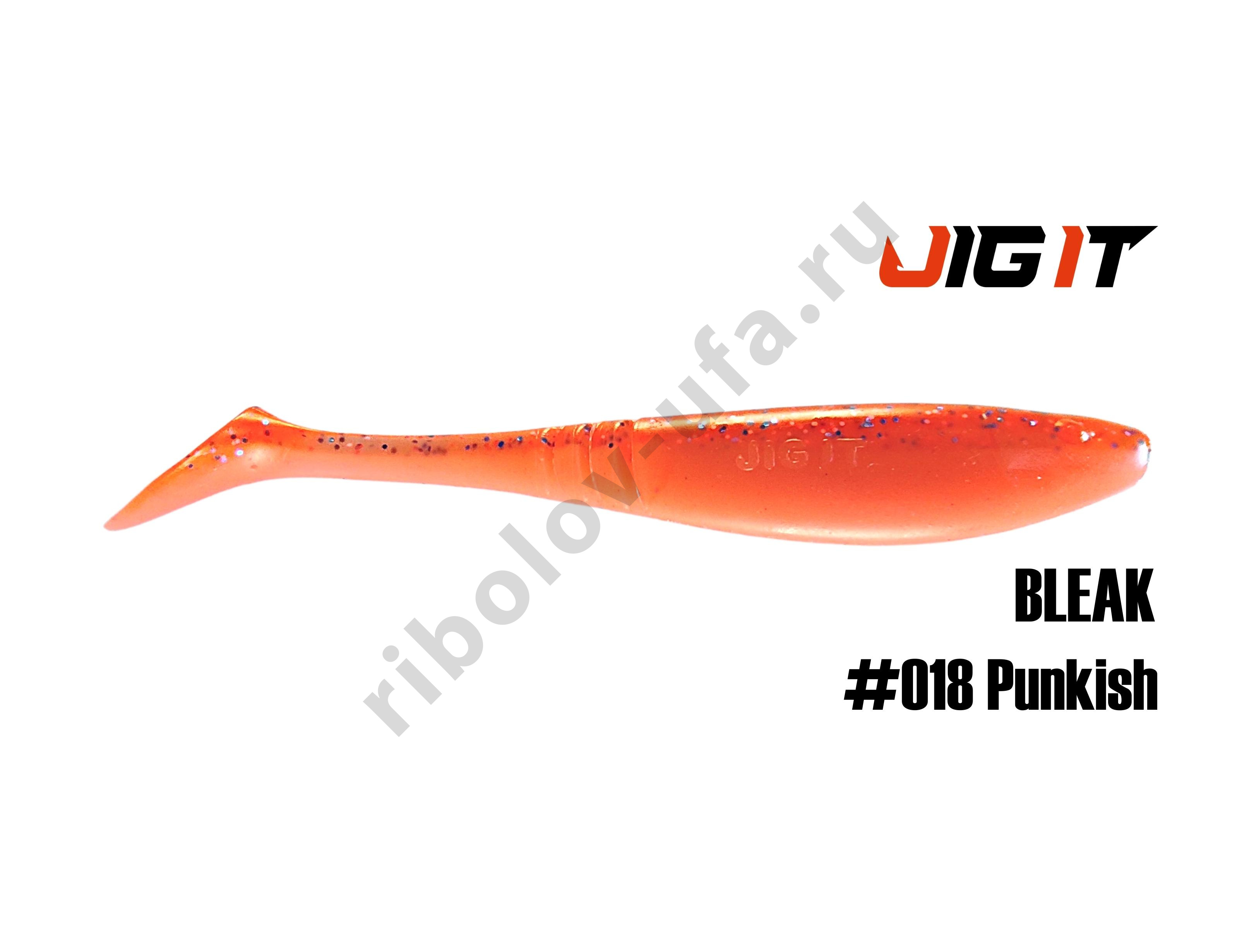 Силиконовая приманка Jig It Bleak 4,5in, 11,5см 7,8гр цв. 018 чеснок (5шт/уп)