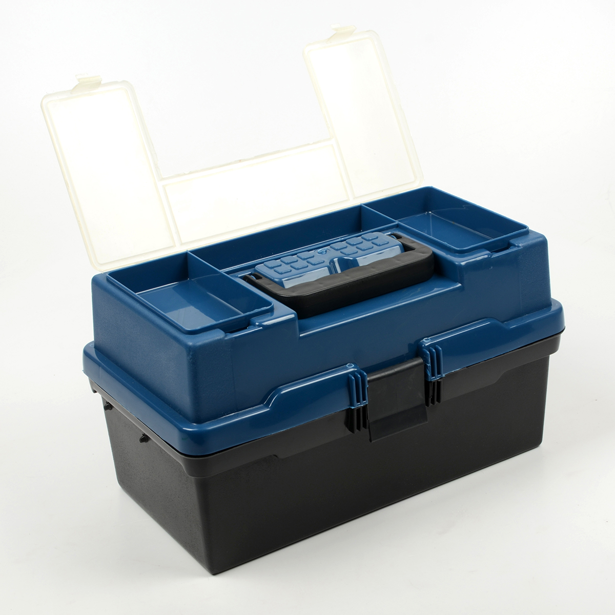 Ящик рыболовный Три Кита Пионер (370*210*210) 2 лотка синий