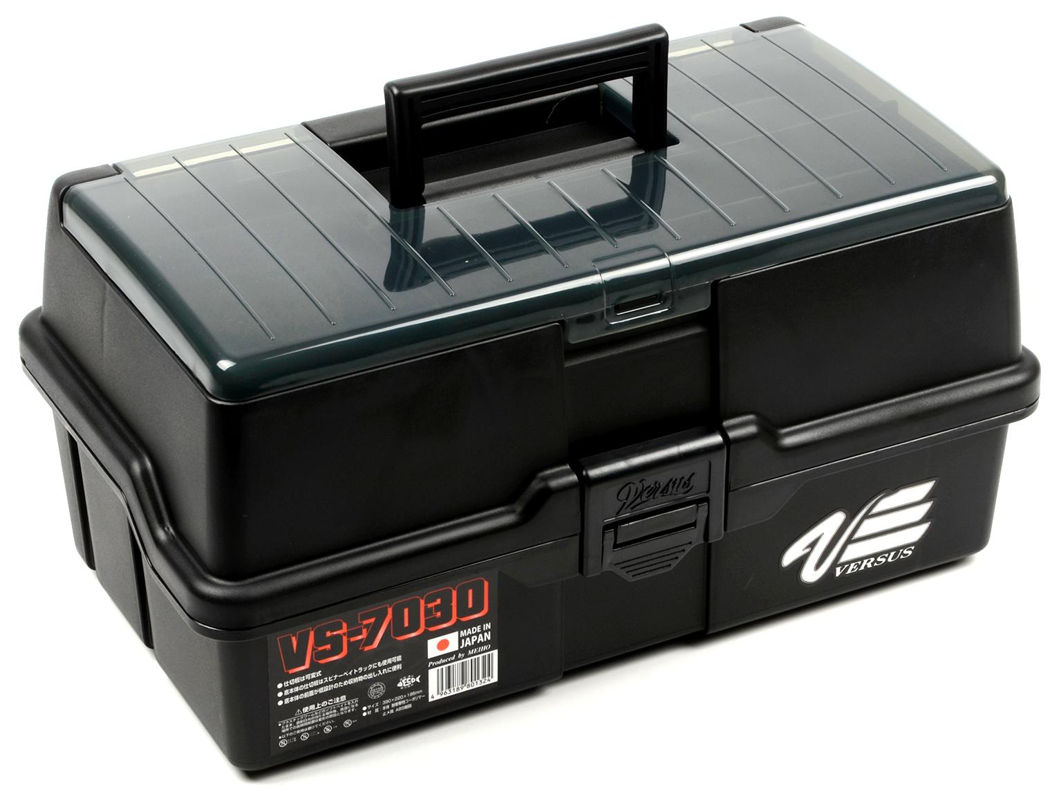 Ящик рыболовный Meiho Versus (390*220*195), черный (VS-7030-BL)