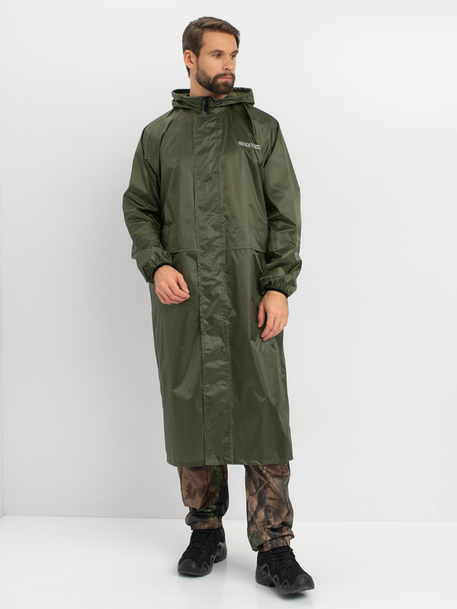 Плащ Huntsman  цв. Зеленый Ткань Таффета 3000мм р.56-58, рост 182