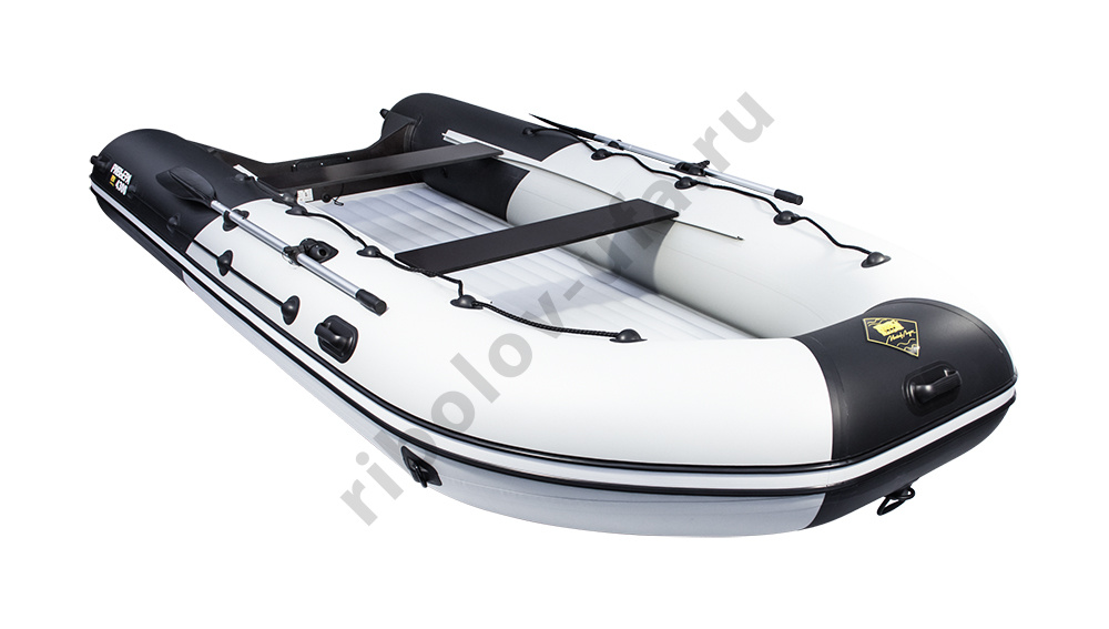 Лодка Ривьера 4300 Килевое НД комби светло-серый/черный