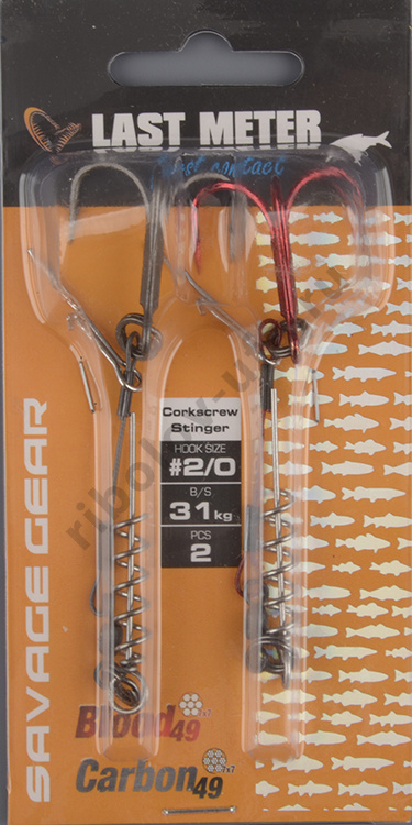 Оснастка Savage Gear Carbon49 Corkscrew 2/0