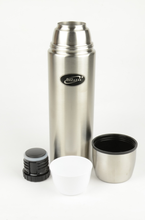 Термос Biostal-Охота узк.горло, чехол 1.0 л (NBP-1000B)