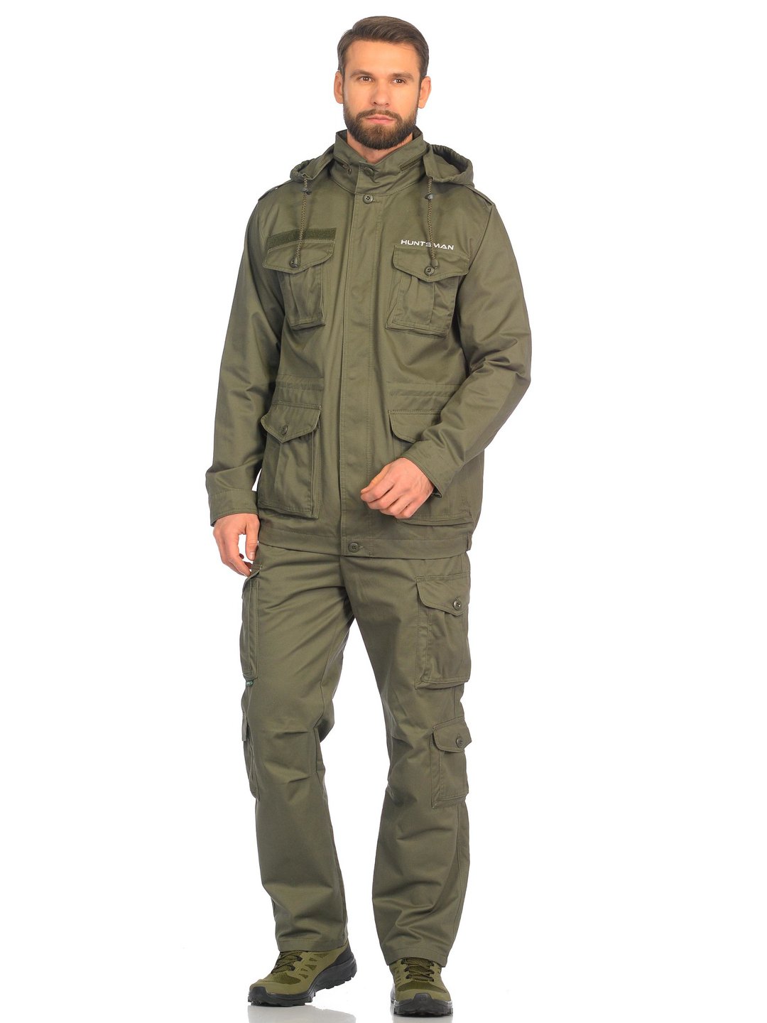 Костюм Huntsman летний Крафт цв. Хаки ткань Cotton р. 48-50 рост 176