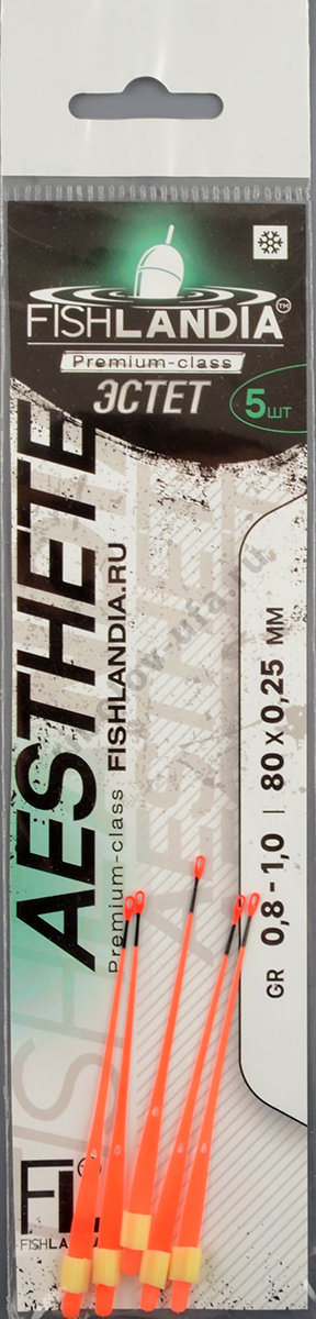 Сторожок Fishlandia лавсановый Эстет Оранж 100*0,25мм 0,4-0,6гр