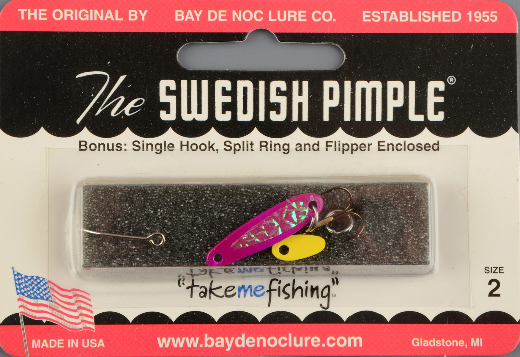 Блесна Swedish Pimple Ice №2 Violet Ice