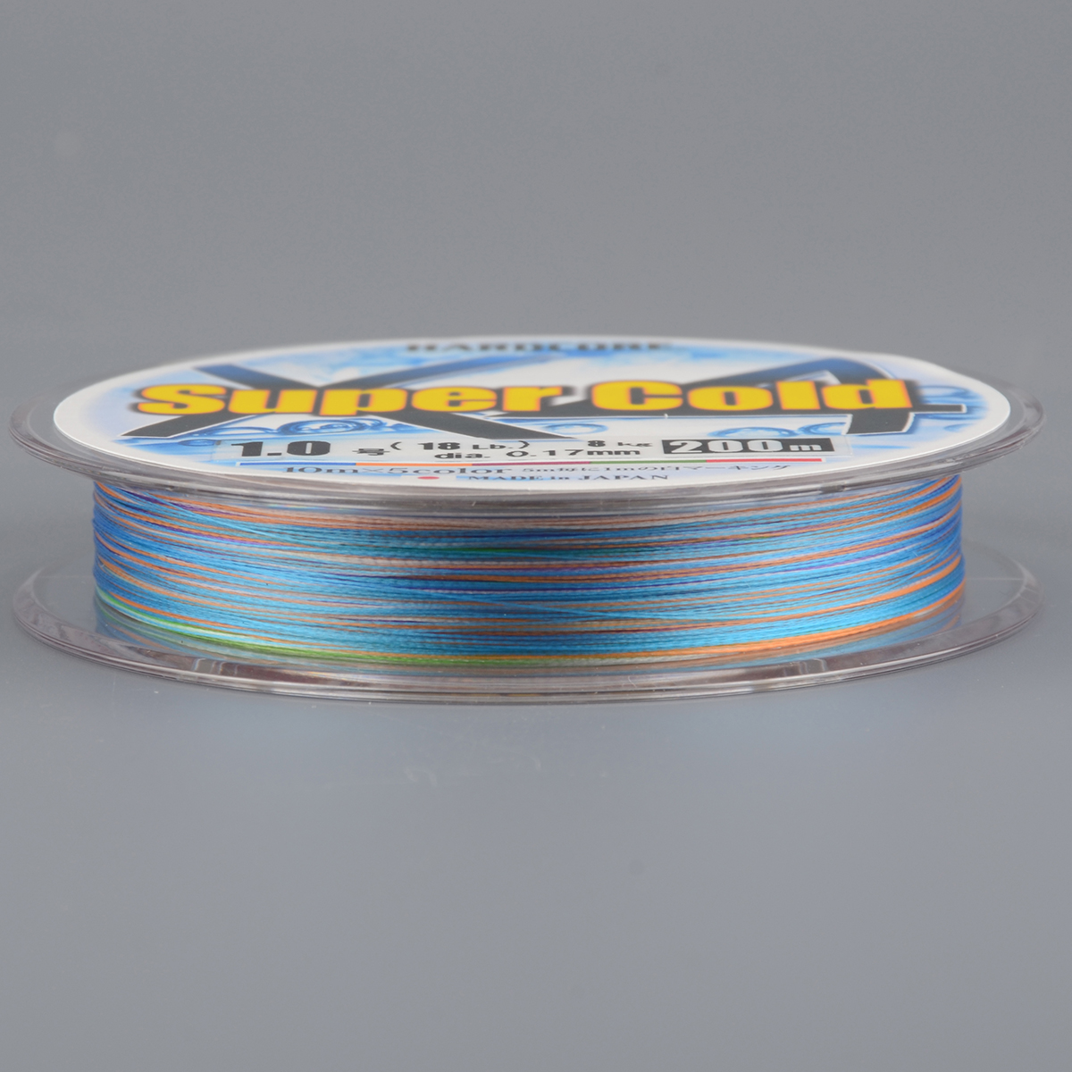 Шнур плетёный Duel PE Hardcore Super Cold X4 200м 5Color # 1,5 10,0кг 0.21мм