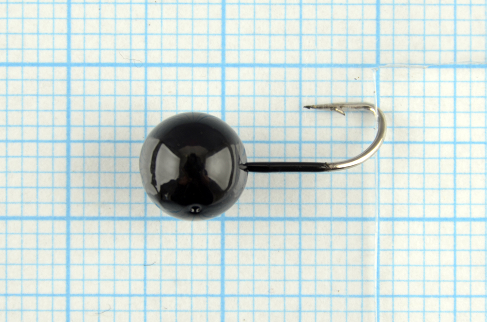 Мормышка литая Marlins Шар 7мм (1.93гр) кр. Crown черная 7000-501