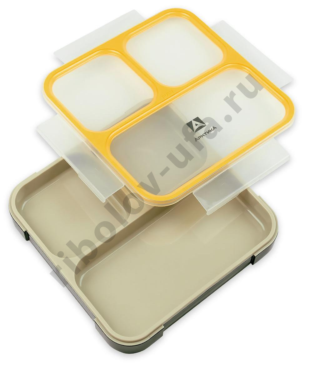 Ланчбокс тм "Арктика", 800 МЛ, арт. 033-800, черный/желтый