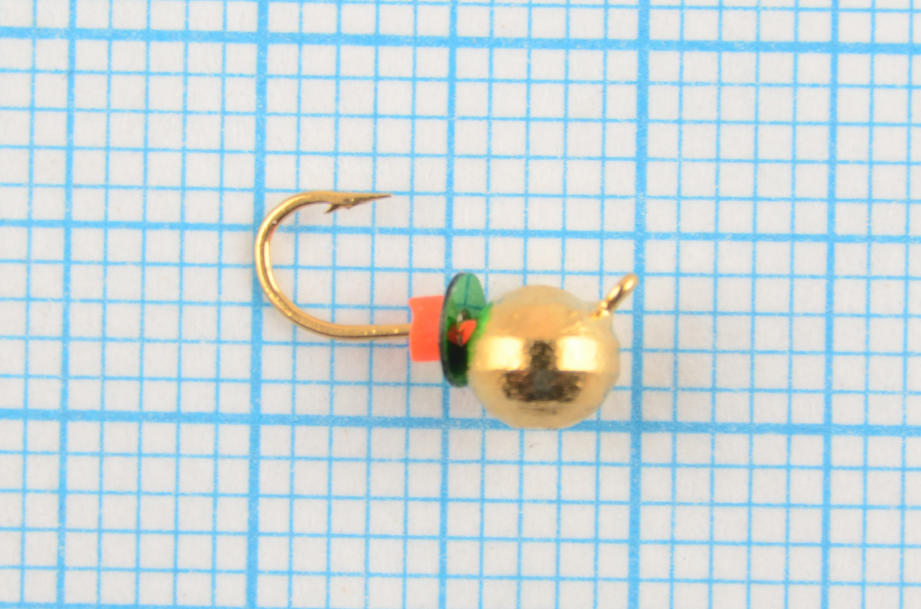 Мормышка Wormix точеная вольфрамовая Дробь d=4 гальваника золото 0,6гр арт. 8501