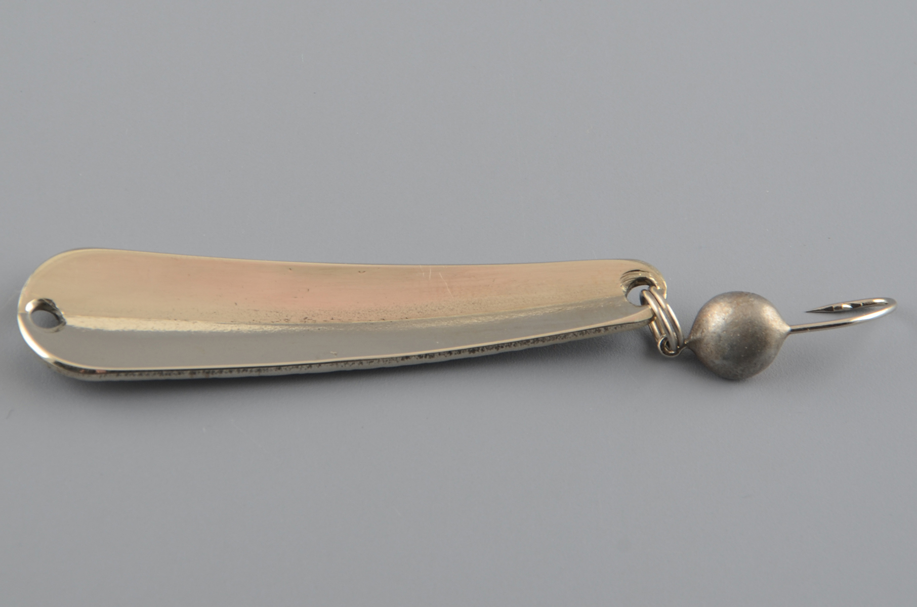 Блесна зимняя Бубнов колеблющаяся Окушок 51 мм 5 гр., мельхиор, ребр., морм. 