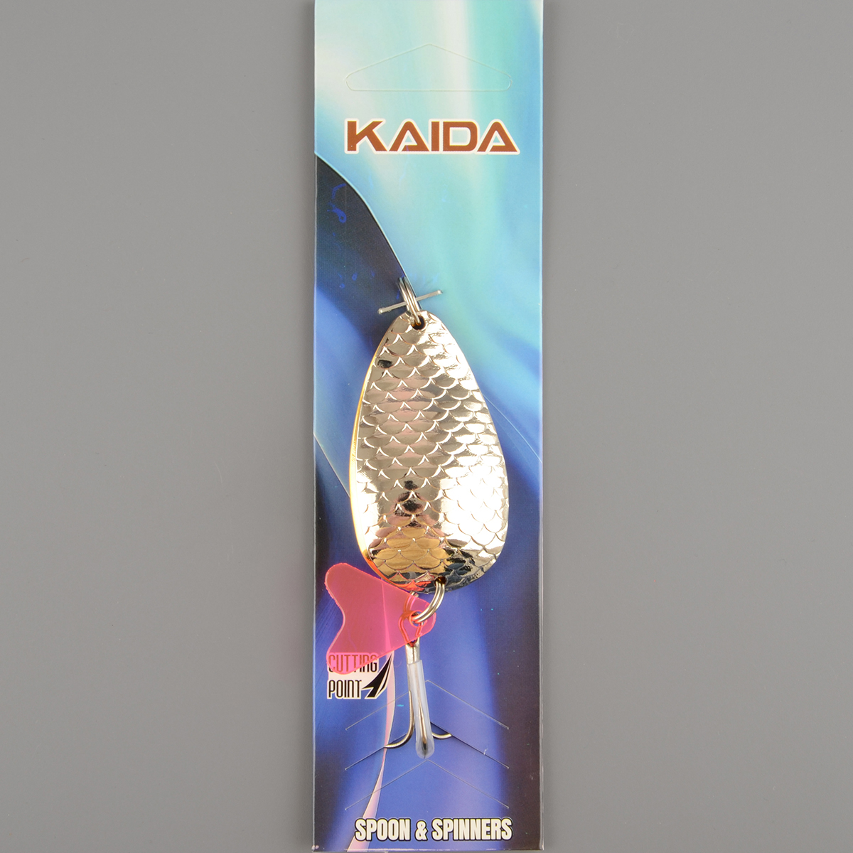Блесна Kaida колеблющаяся 2210 21гр. цв.04 двойная шумовая