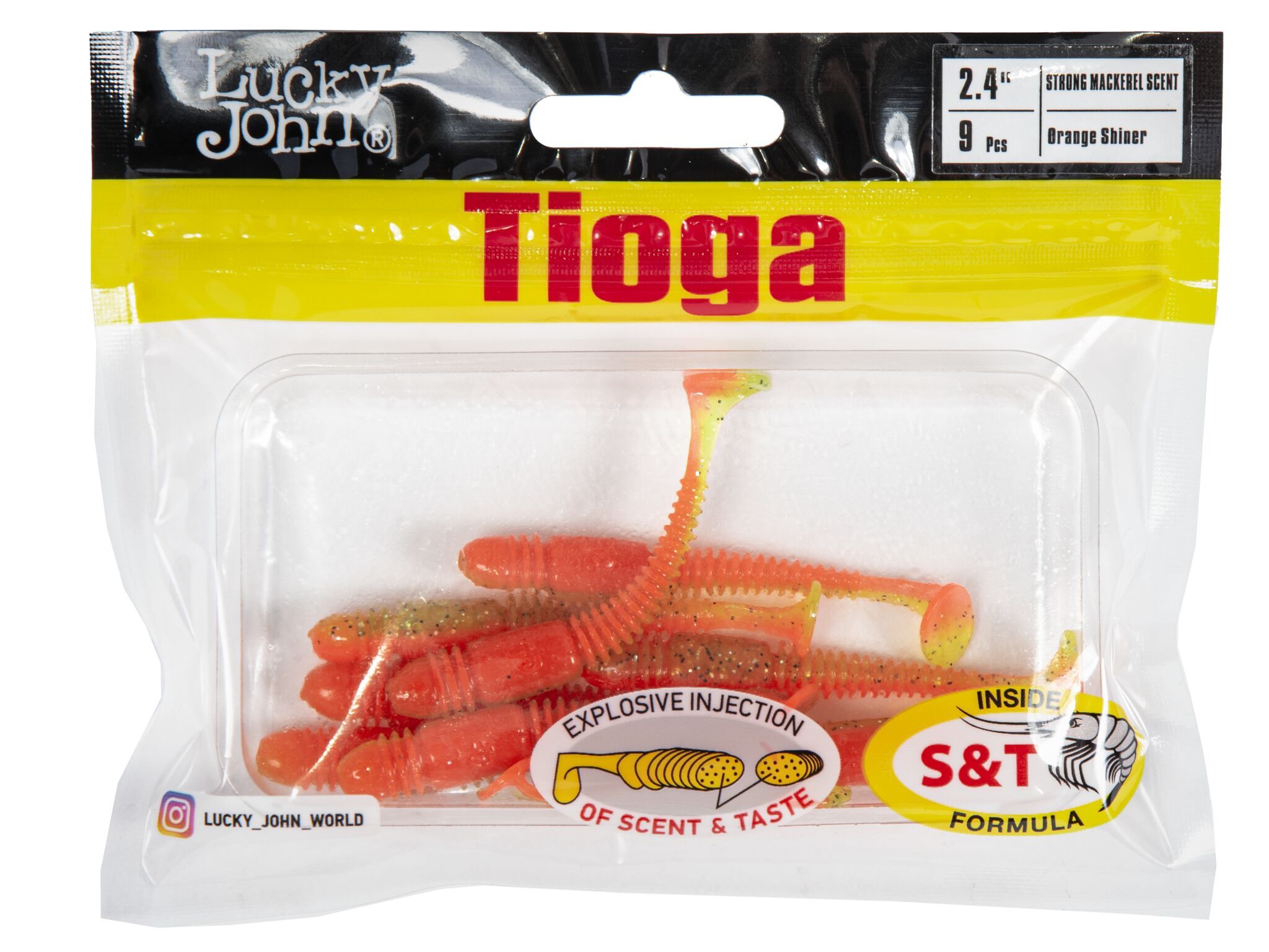 Силиконовая приманка Lucky John Pro Series Tioga 2.4in 6.1см /Z12 (9 шт/уп)