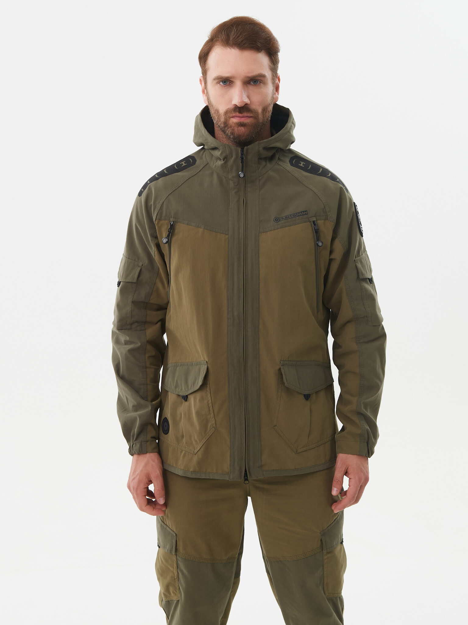 Костюм летний Горка-Люкс ткань Ravena Peach Wash цвет Хаки (Размер: 48-50, Рост: 170-176)