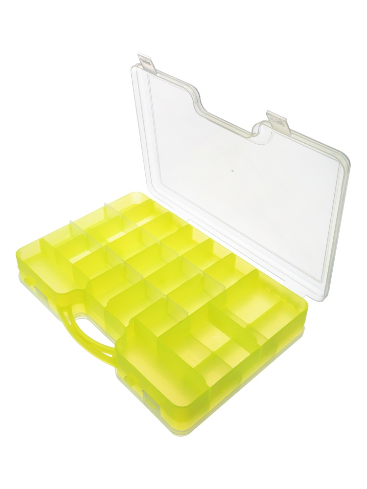 Кейс КД-1 двухсторонний с ручкой Желтый (290*210*60) Три Кита