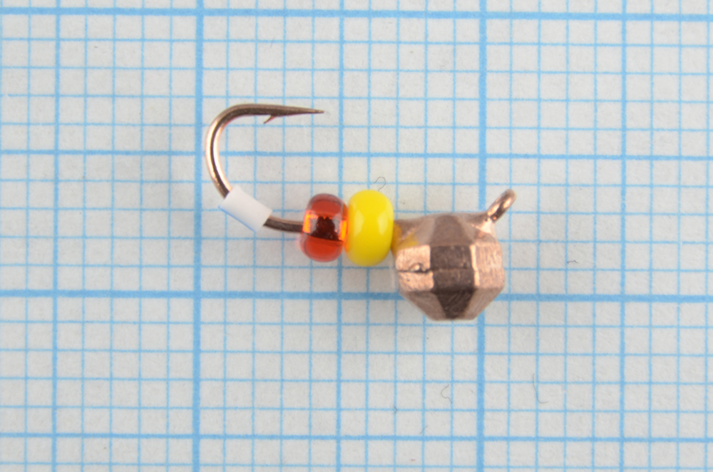 Мормышка вольфрам Bravo Fishing Шар с ушком крупная грань 4.0 мм 0.52 гр Cu